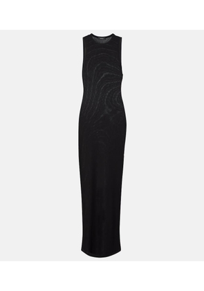 Wardrobe.NYC Racer cotton-blend maxi dress