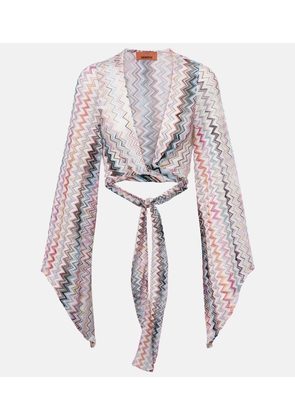 Missoni Zigzag cropped blouse