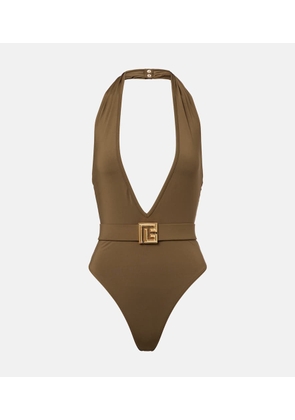Balmain Belted swimsuit