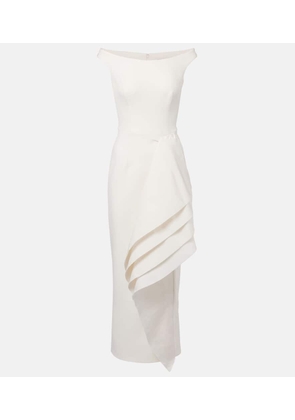 Safiyaa Bree draped midi dress