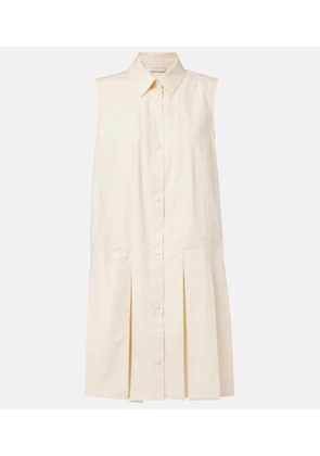 Moncler Cotton poplin and silk shirt dress