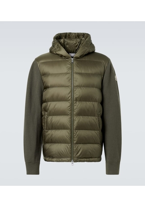 Moncler Quilted wool and down jacket