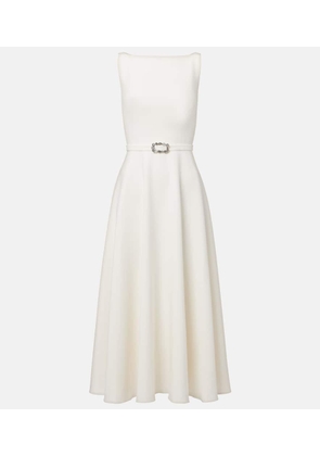 Safiyaa Belted A-line midi dress