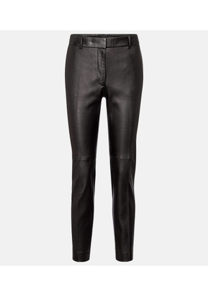 Joseph Coleman mid-rise leather pants