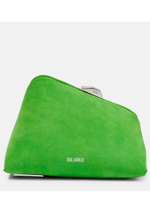 The Attico Midnight suede leather clutch
