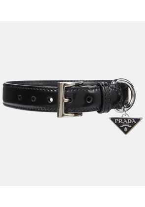 Prada Brushed leather dog collar
