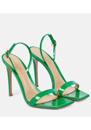Gianvito Rossi Ribbon 105 patent leather sandals