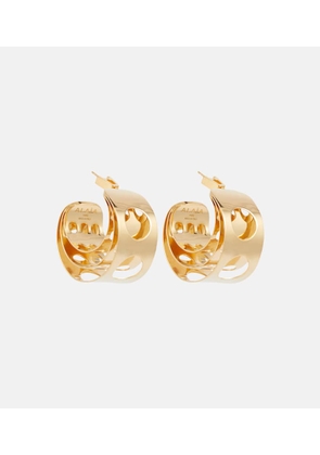 Alaia Cutout hoop earrings