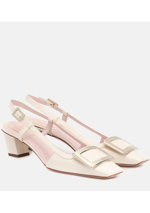 Roger Vivier Belle Vivier 45 patent leather slingback pumps