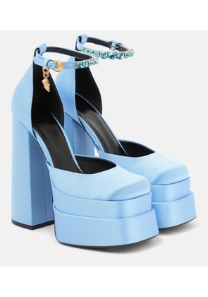 Versace Medusa Aevitas satin platform pumps