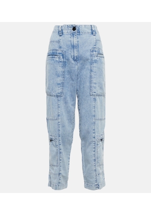 Proenza Schouler Chambray high-rise cargo jeans