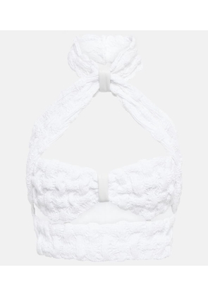 The Mannei Jerez halterneck cotton-blend top