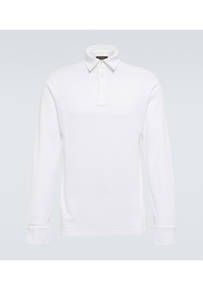 Loro Piana Cotton long-sleeved polo sweater