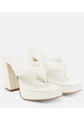 Gia Borghini Patent leather platform sandals
