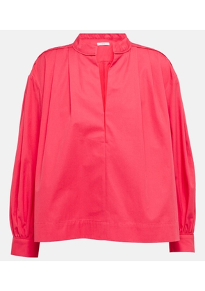 CO V-neck cotton blouse