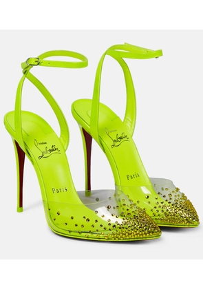 Christian Louboutin Spikaqueen 100 embellished pumps