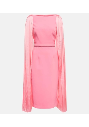 Safiyaa Essiah crepe and satin midi dress