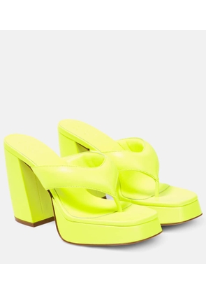 Gia Borghini Gia 17 leather platform thong sandals