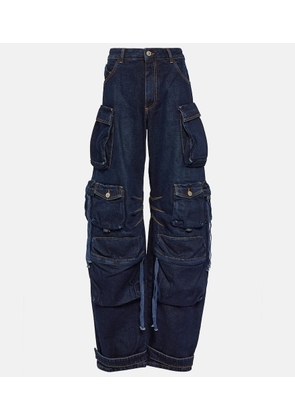 The Attico Fern denim cargo pants