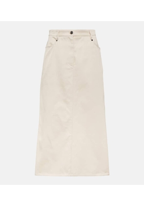 Brunello Cucinelli Denim midi skirt