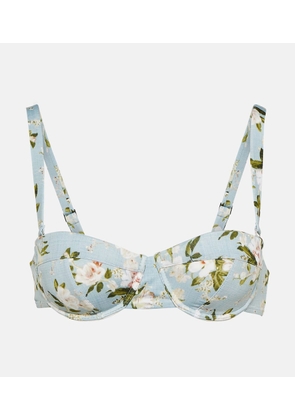 Erdem Chun floral bikini top