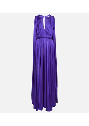 Safiyaa Bridal chiffon cape gown