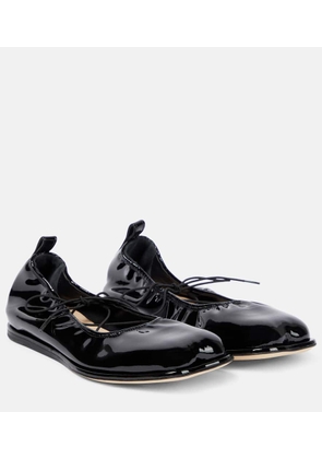 Simone Rocha Patent leather ballet flats