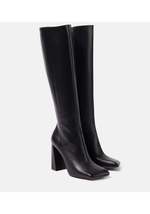 Amina Muaddi Marine 95 nappa leather knee-high boots