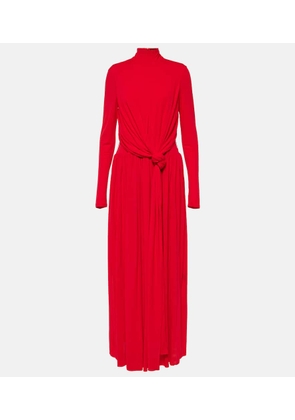 Proenza Schouler Meret draped crepe jersey maxi dress