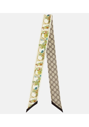 Gucci Printed silk twill scarf