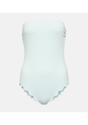 Marysia Scalloped strapless swimsuit