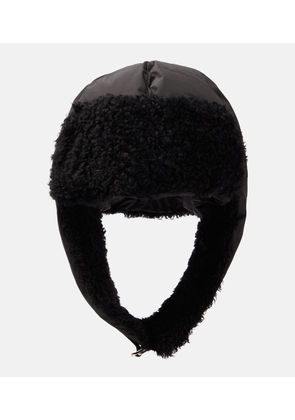 Yves Salomon Shearling-trimmed hat