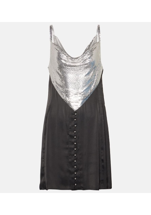 Rabanne Chainmail and satin minidress