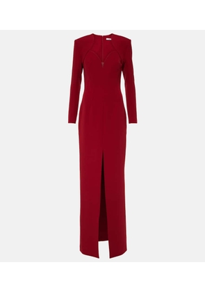 Safiyaa Trixie embellished crepe gown