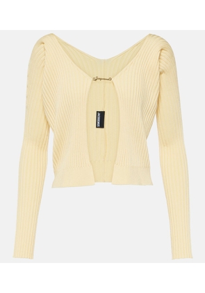 Jacquemus La Maille Pralu Longue ribbed-knit cardigan
