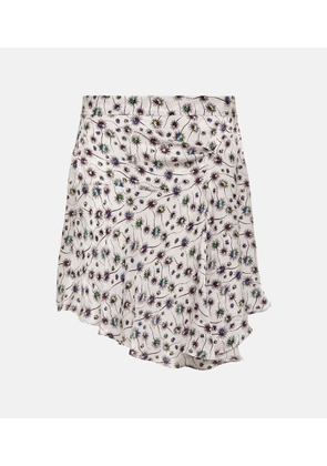 Isabel Marant Selena printed asymmetric miniskirt