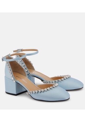 Mach & Mach Audrey 55 embellished satin pumps