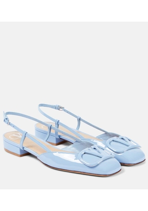 Valentino Garavani VLogo Signature leather slingback flats