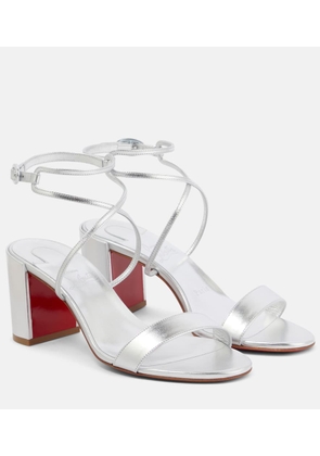 Christian Louboutin Choca Girl 70 metallic leather sandals