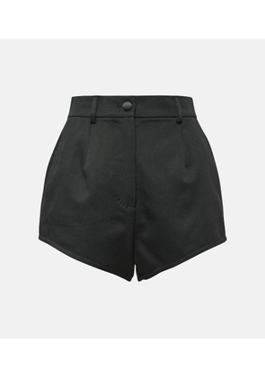 Dolce&Gabbana High-rise virgin wool shorts