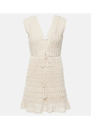 Anna Kosturova Jennifer crochet cotton minidress
