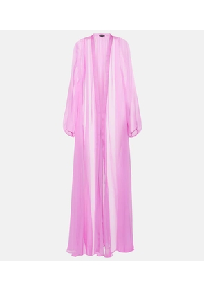 Max Mara Medicea silk chiffon robe