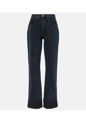 Re/Done High-rise straight jeans