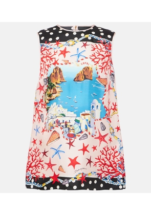Dolce&Gabbana Capri printed silk top