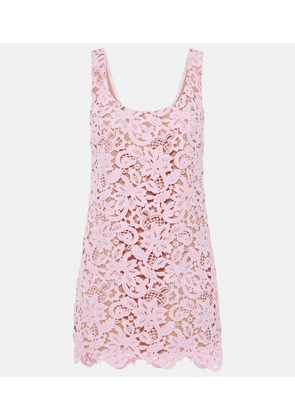 Self-Portrait Floral lace minidress