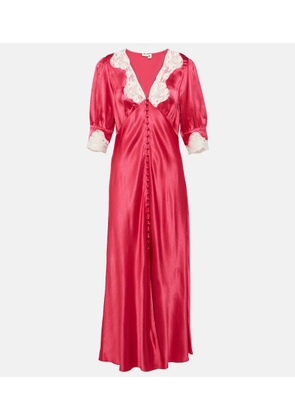 Rixo Simone lace-trimmed maxi dress
