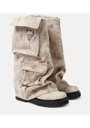 The Attico Robin canvas combat boots