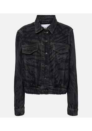 Ganni Printed denim jacket