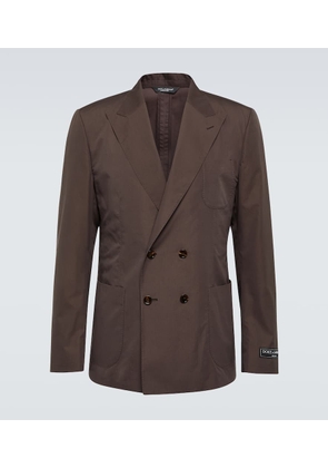 Dolce&Gabbana Cotton and silk poplin blazer