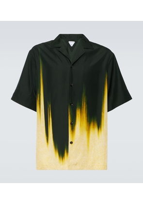 Bottega Veneta Printed satin bowling shirt